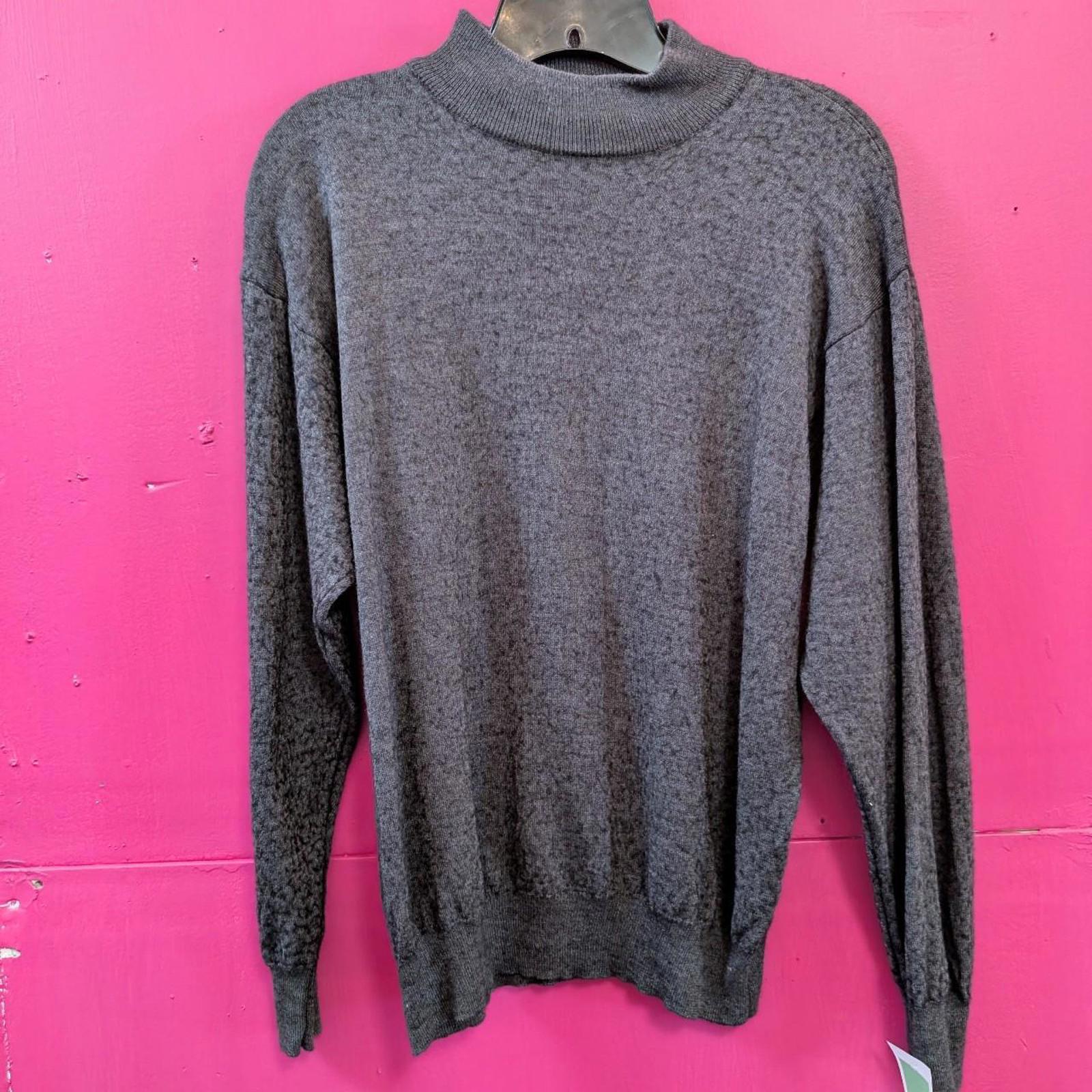 Italian Gray Nubby Sweater Pullover Poeta Moda M